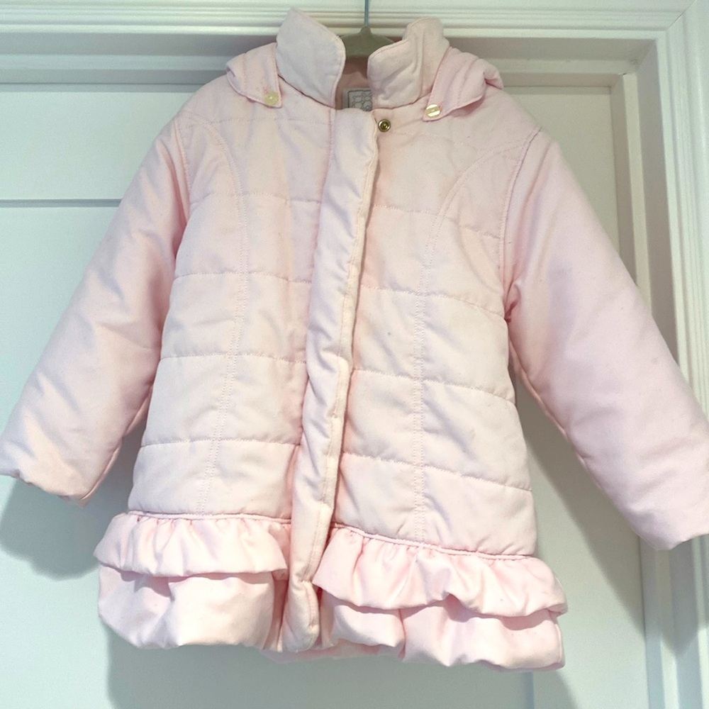 Emile et Rose coat baby pink, lightly worn in great condition! Age 23 months.